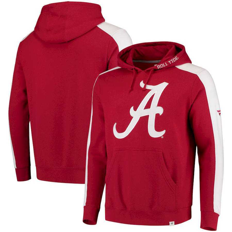 Men's Alabama Crimson Tide Fanatics Branded Iconic Colorblocked Fleece Pullover Hoodie Crimson,We sell and wholesale Men's Alabama Crimson Tide Fanatics Branded Iconic Colorblocked Fleece Pullover Hoodie Crimson on line form chian!
